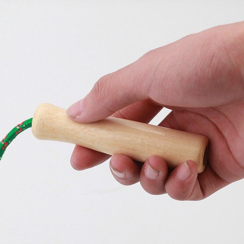 Kids Skipping Jump Rope Practice Speed Wood Grip Handle Children Kid Fitness Training Outdoor Activity for Kids Great Party Favor